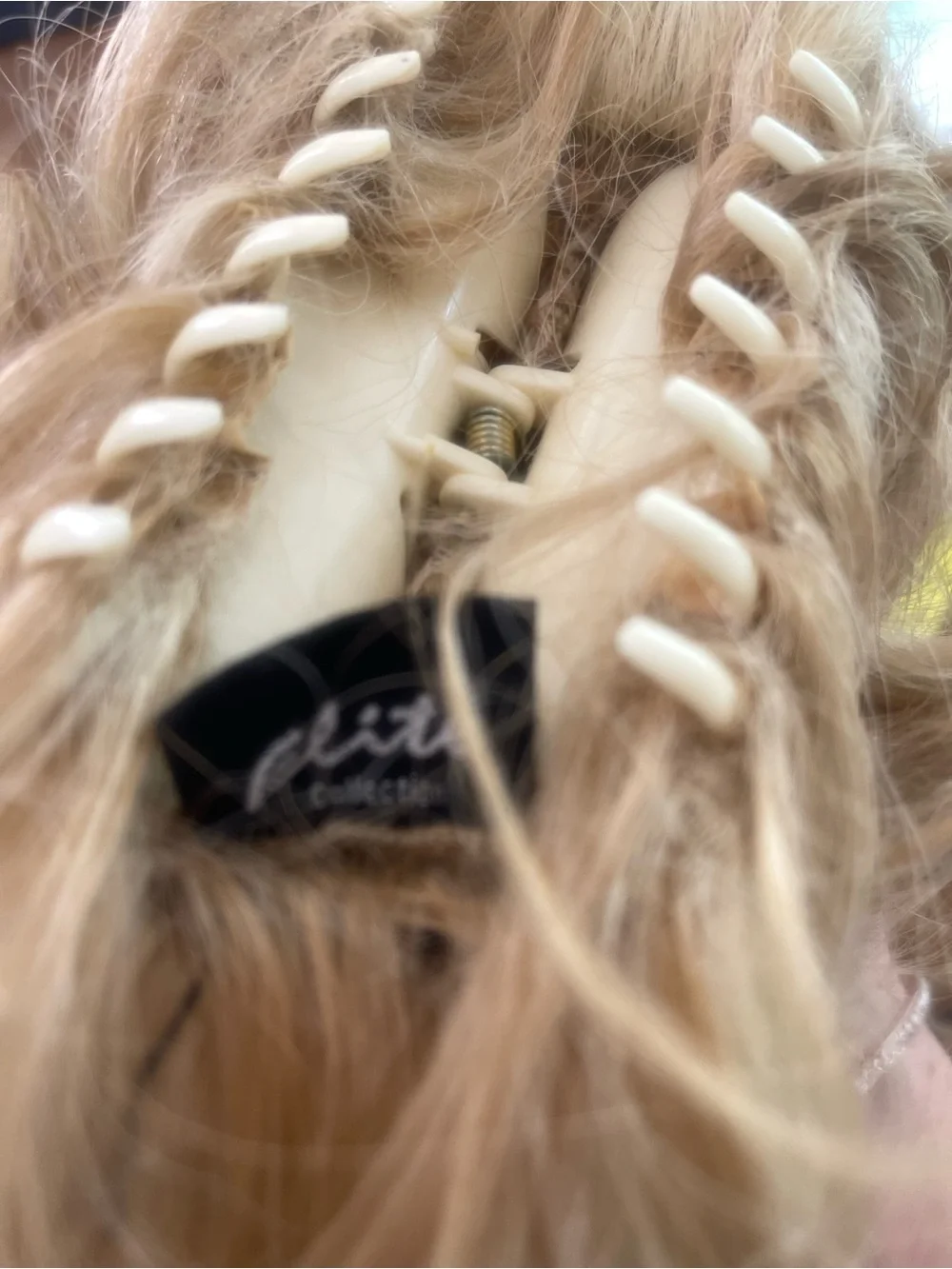 Blonde Curly Hair Extensions - Natural-Look /pony/clip Updo Pieces